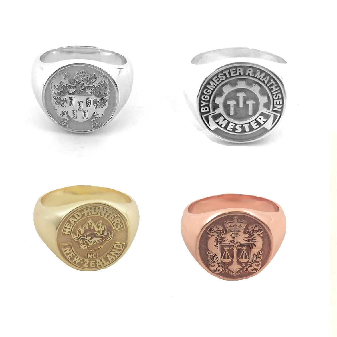 Custom Engraved 17mm Round Top - Signet Ring Men ulasan dan harga
