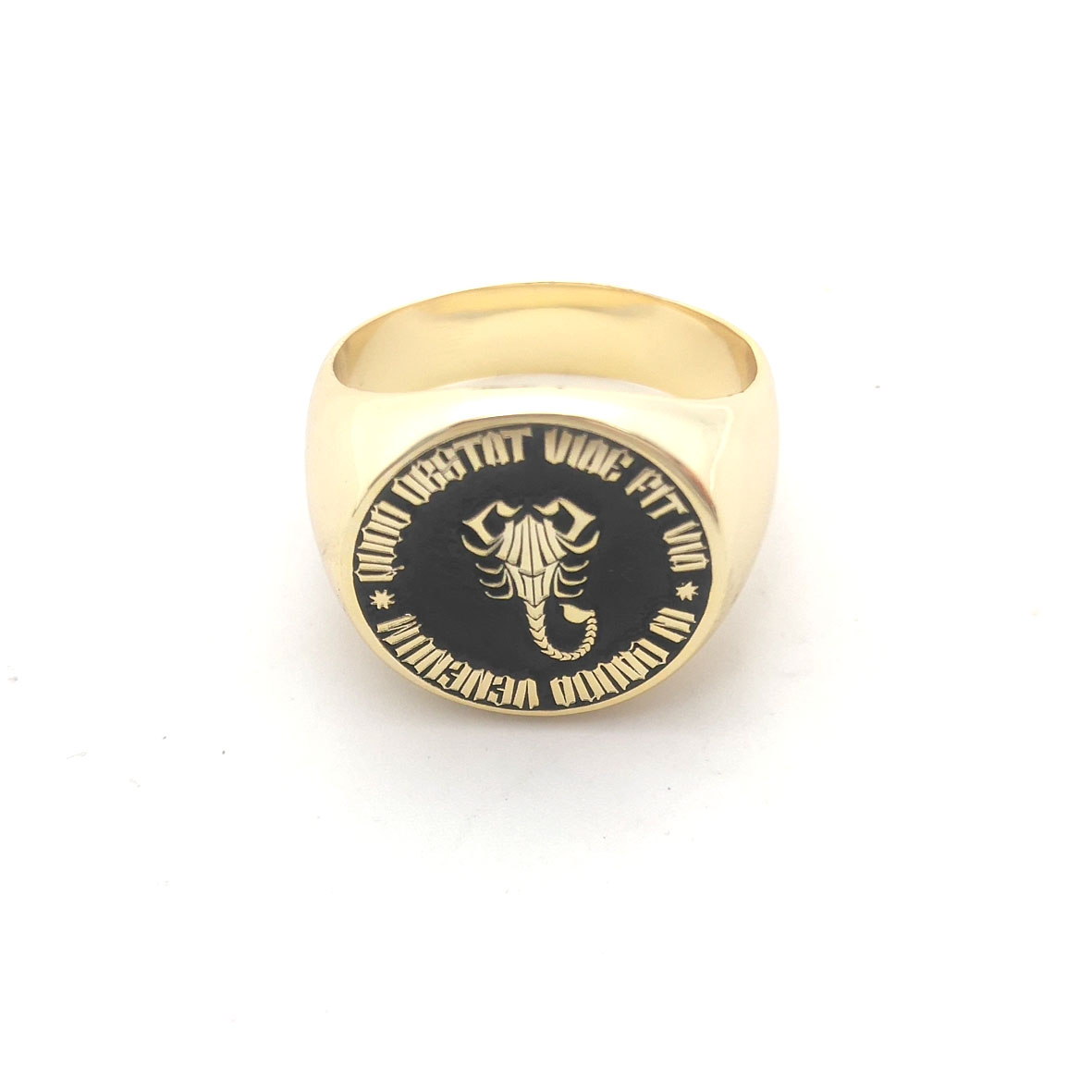 Custom Engraved 17mm Round Top - Signet Ring Men ulasan dan harga