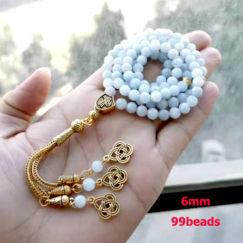 Tasbih Natural Aquamarines Sto - Men Accessories Hk ulasan dan harga