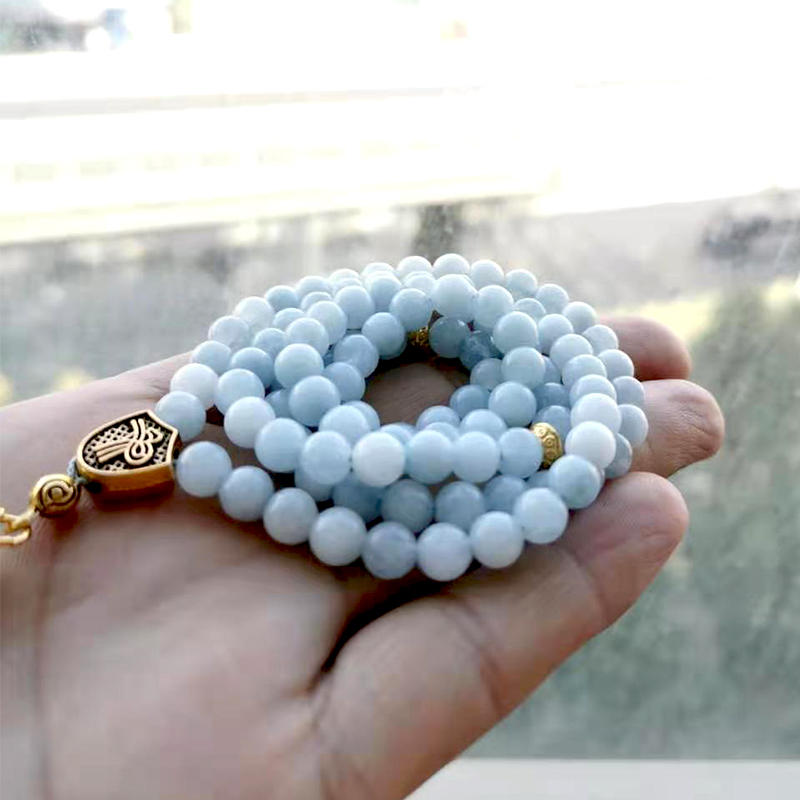 Tasbih Natural Aquamarines Sto - Men Accessories Hk ulasan dan harga