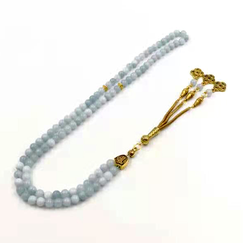 Tasbih Natural Aquamarines Sto - Men Accessories Hk ulasan dan harga