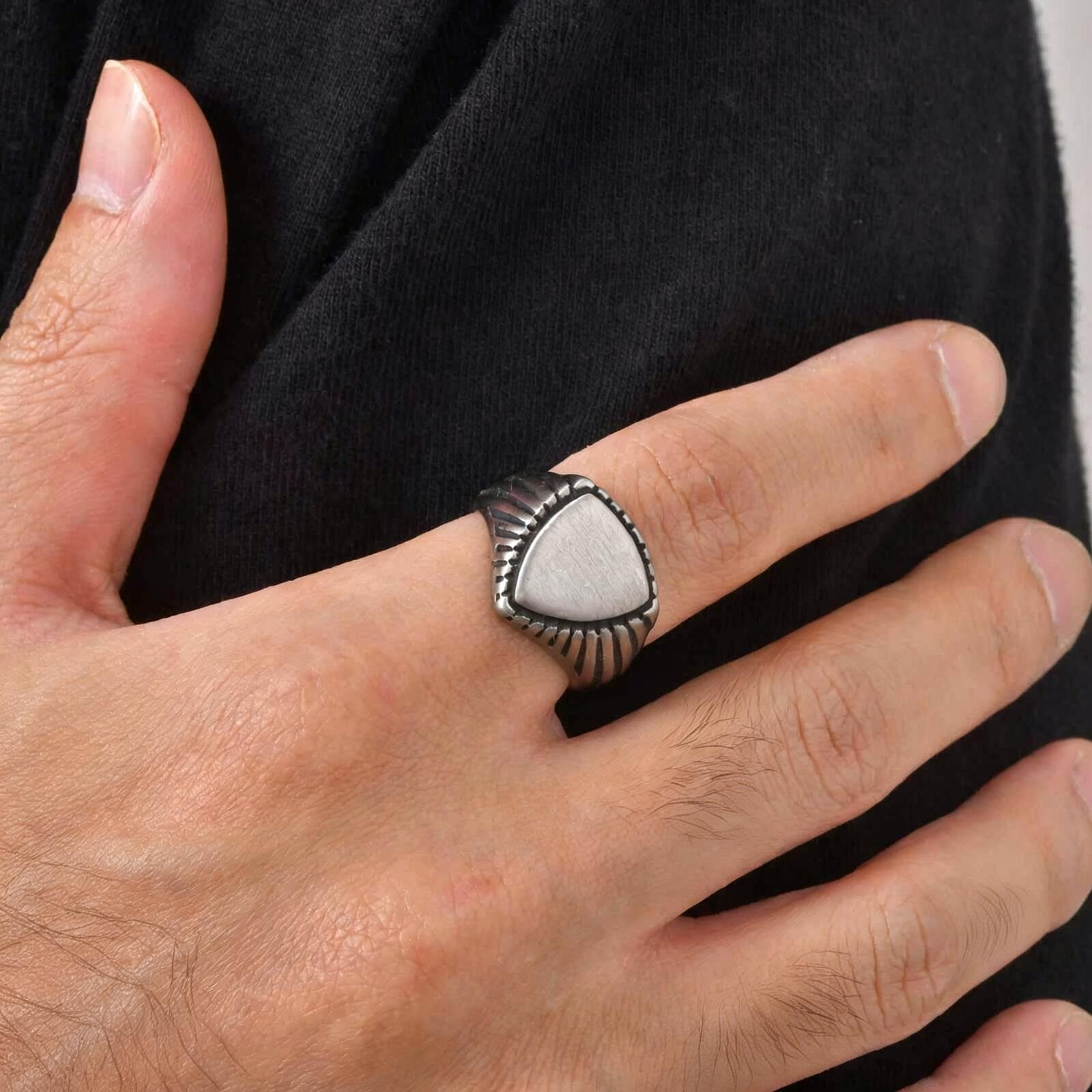 Vintage Shield Signet Ring for - Signet Ring Men ulasan dan harga