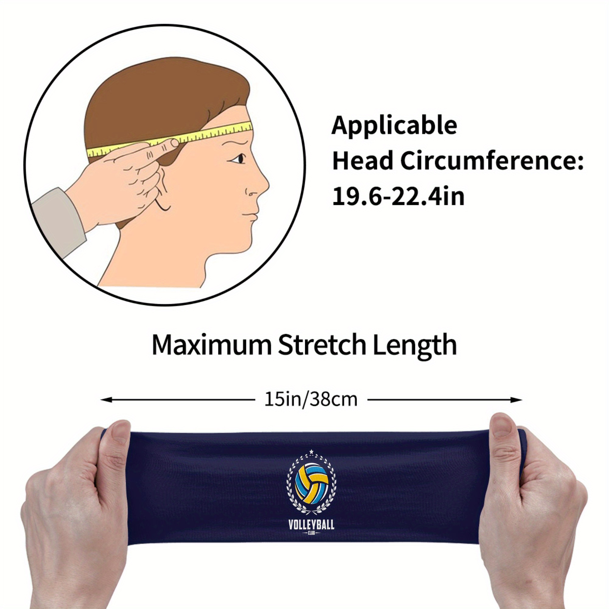 Volleyball Club Headband Navy  - Men'S Volleyball Accessories ulasan dan harga