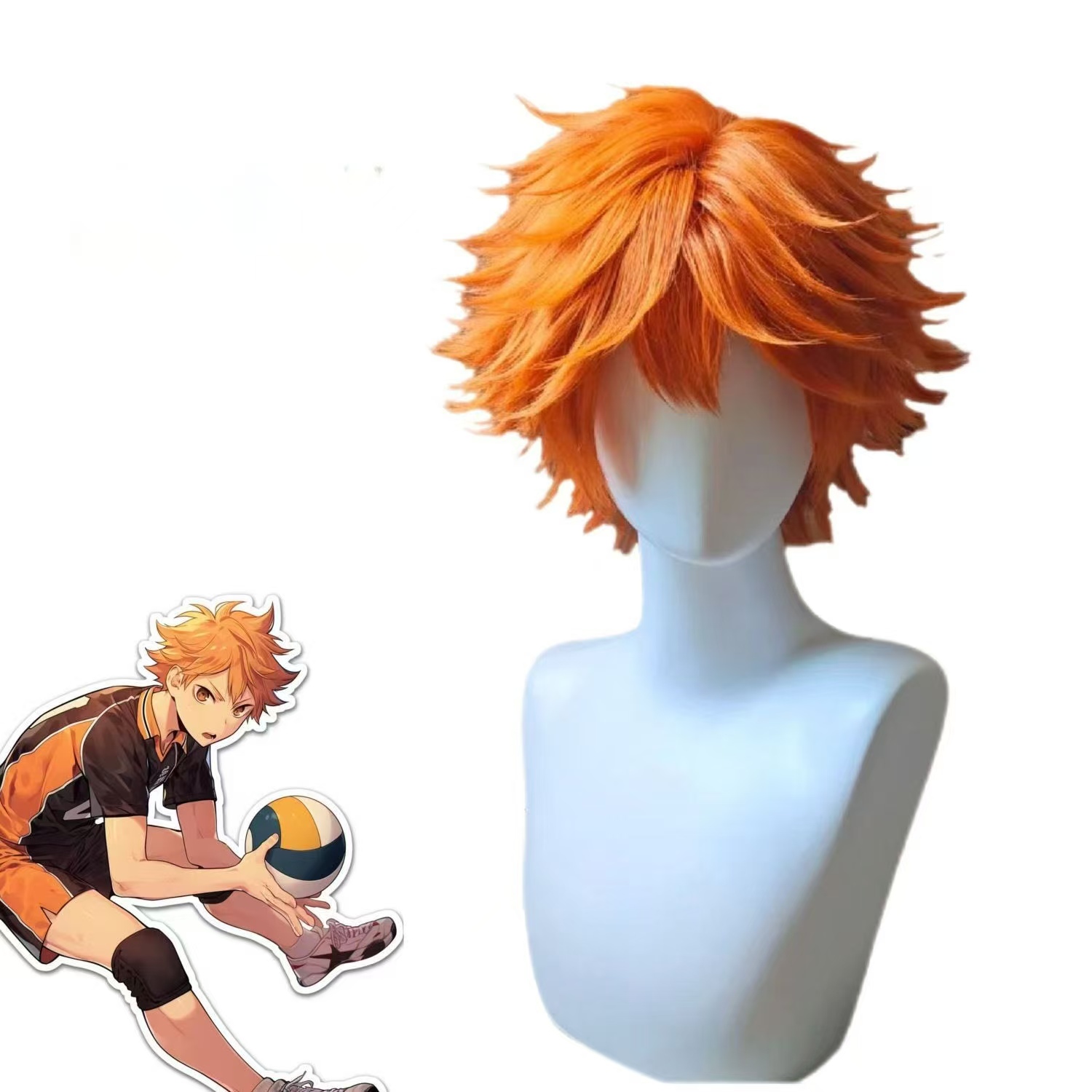 Hinata Shoyo Cosplay Wig Brigh - Men'S Volleyball Accessories ulasan dan harga