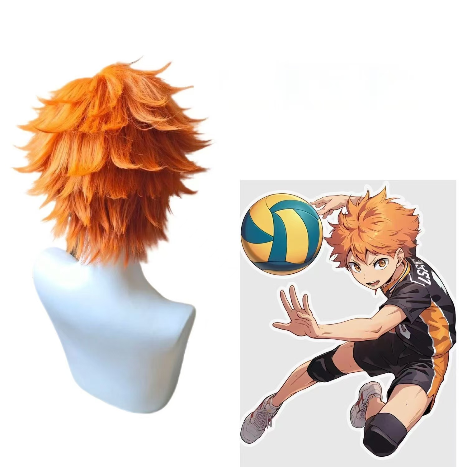 Hinata Shoyo Cosplay Wig Brigh - Men'S Volleyball Accessories ulasan dan harga