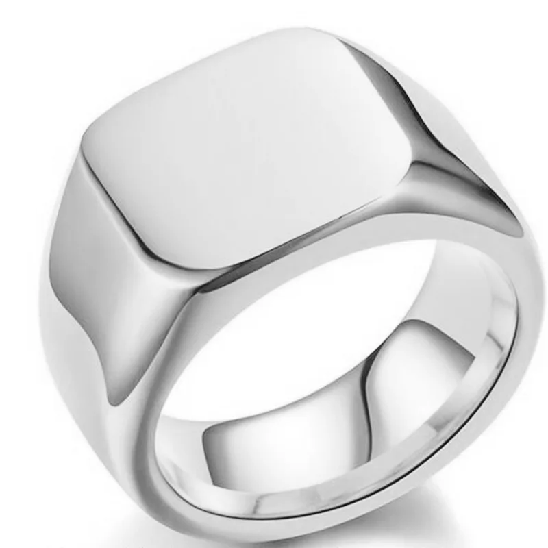 Signet Square Finger Rings For - Signet Ring Men ulasan dan harga