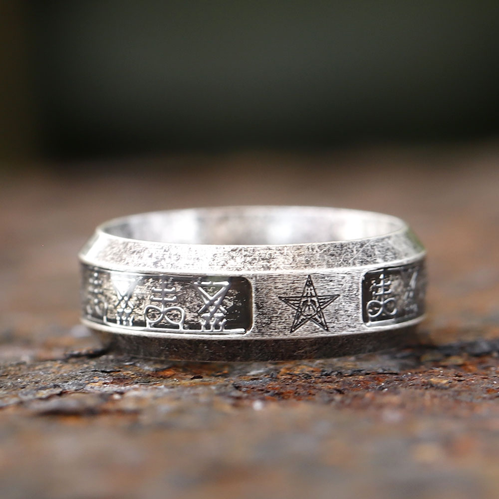2024 New Vintage Ring Lucifer  - Signet Ring Men ulasan dan harga