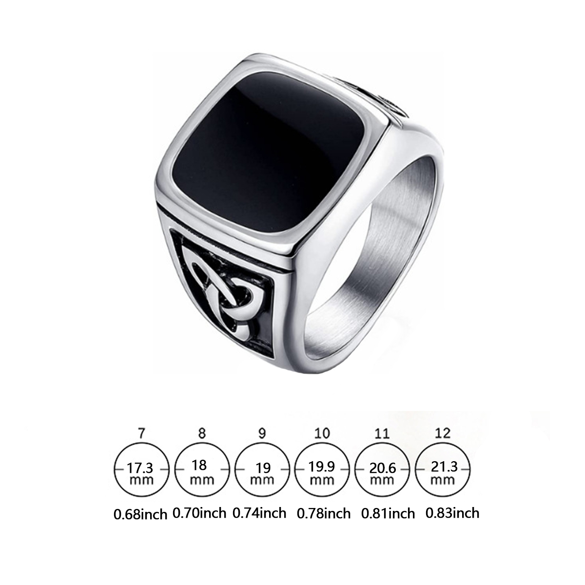 Vintage Punk Viking Signet Rin - Signet Ring Men ulasan dan harga